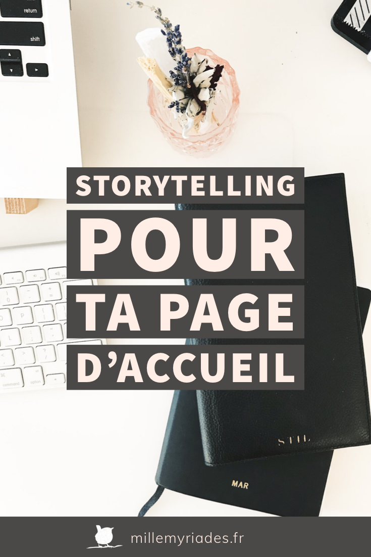 Pin Storytelling pour ta page d'accueil
